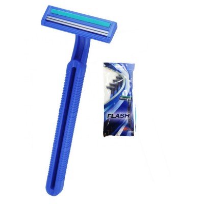 Professional manufacturer twin blade blue plastic disposable Razor