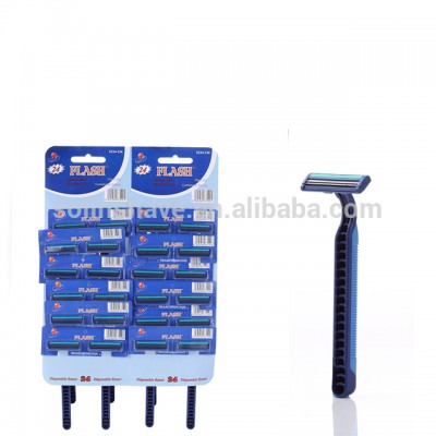 24 Pcs Hanging Card Blistering Disposable Shaving Razors