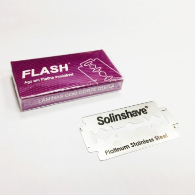 Flash brand S926 Stainless steel platinum coated Double edge blade