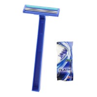 Comfortable 2 Blades Chrome coated twin blade shaving Razor